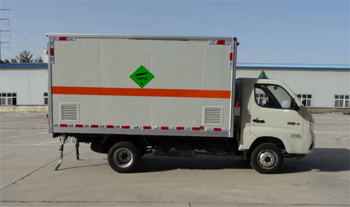 驼马牌JLC5032XRQEJ型易燃气体厢式运输车