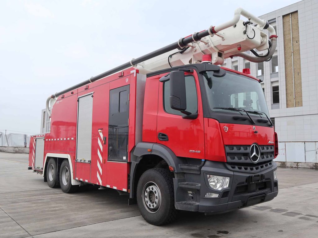 金盛盾牌JDX5320JXFJP32/B6型举高喷射消防车
